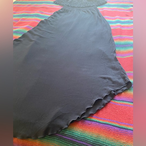 American Rag Black Sleeveless tube Maxi Lace Dress. Small. 100% Rayon. Like New. - Picture 10 of 14